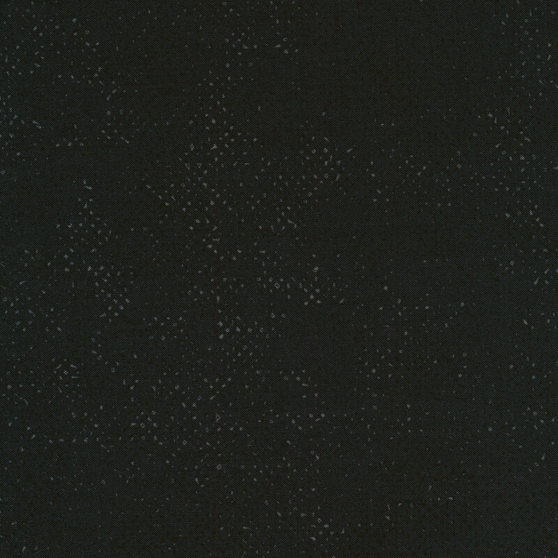 Textured black fabric with a pattern of small tonal speckles