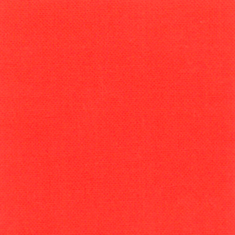 Solid bright red orange fabric | Shabby Fabrics