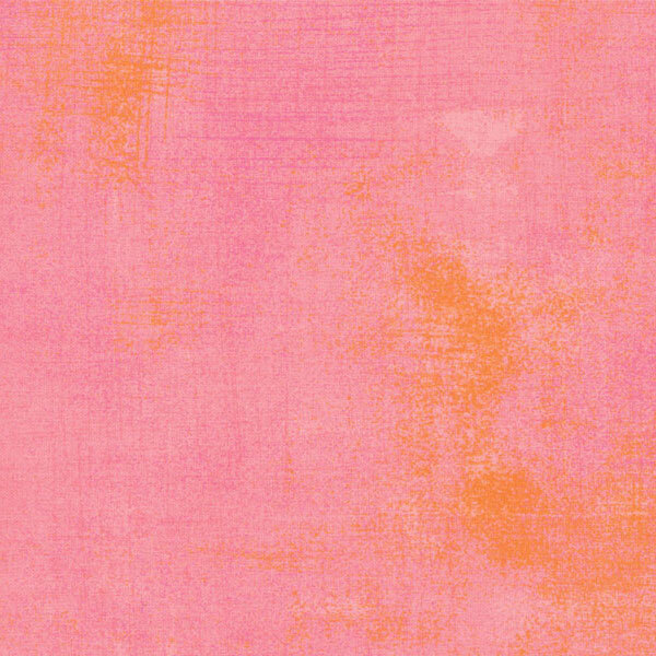 Salmon colored grunge textured fabric | Shabby Fabrics