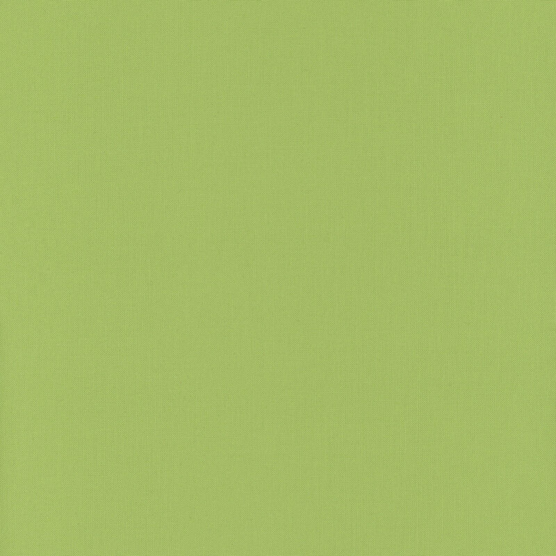 Solid grass green fabric swatch.