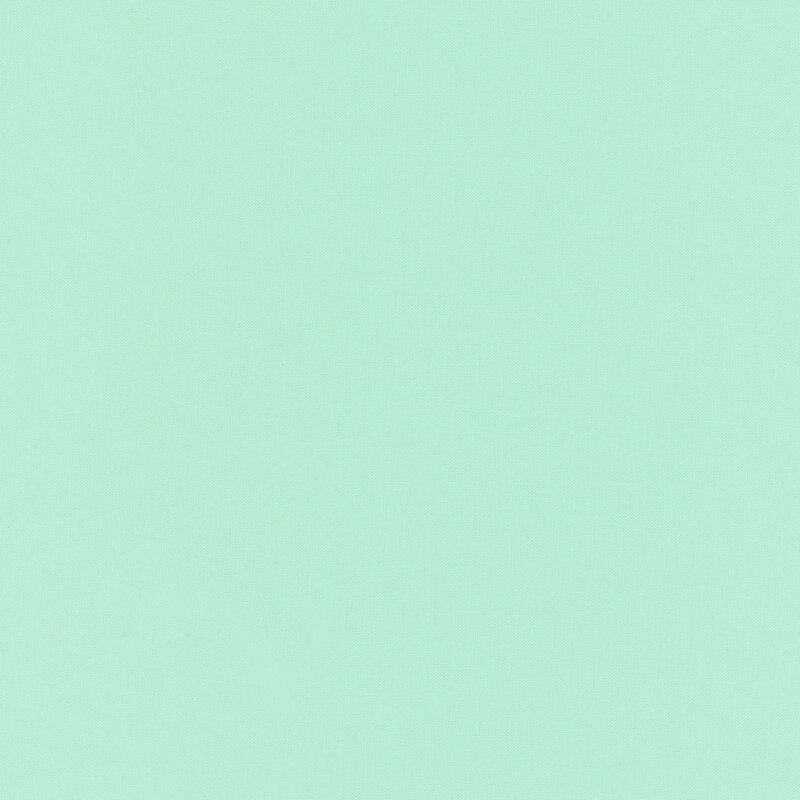 A smooth, solid light aqua green fabric swatch.