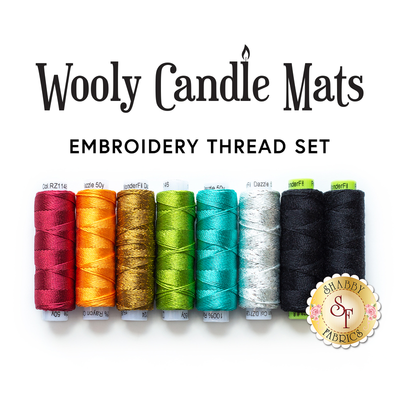 Wooly Candle Mat Club - 8pc Embroidery Thread Set | Shabby Fabrics