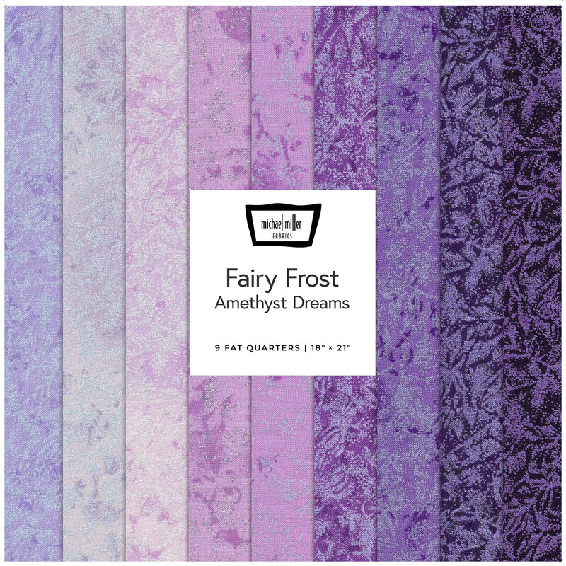 Fairy Frost  9 FQ Set - Amethyst Dreams Set by Michael Miller Fabrics | Shabby Fabrics