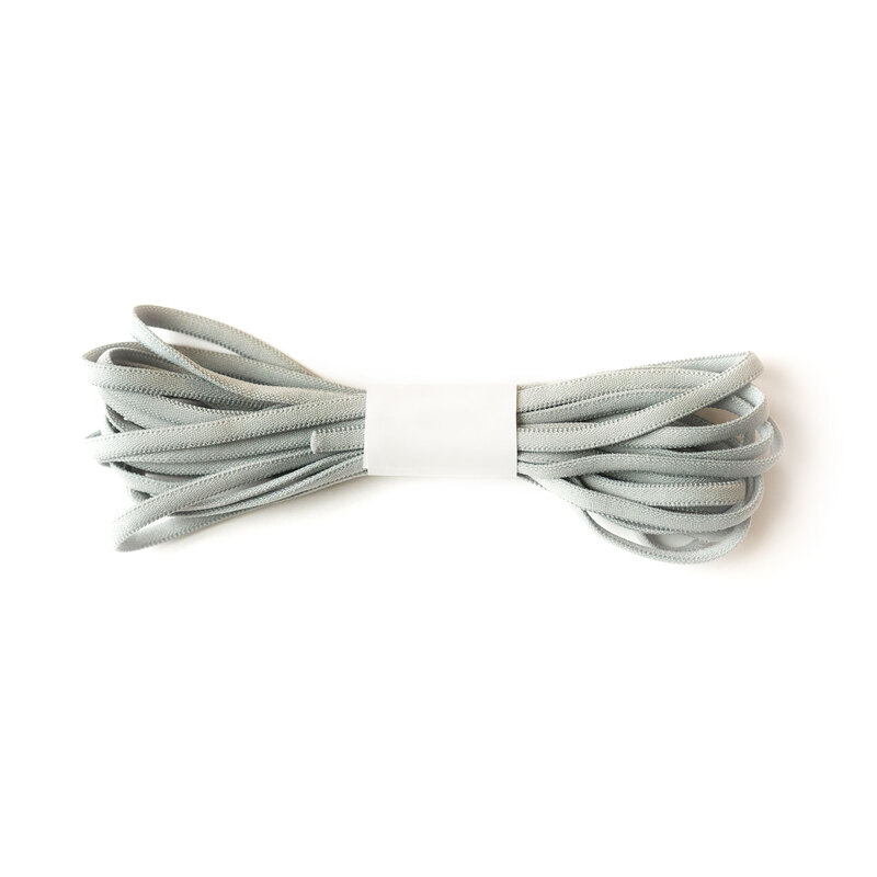 A 4 yard roll of the Light Gray Banded Stretch Elastic